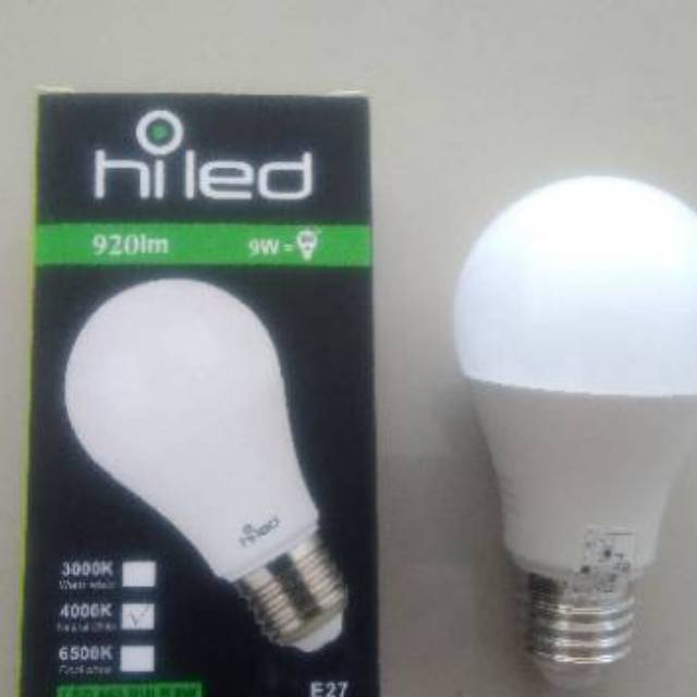 LAMPU BOHLAM / LAMPU BULB LED HILED 9Watt NATURAL WHITE 4000K | Shopee