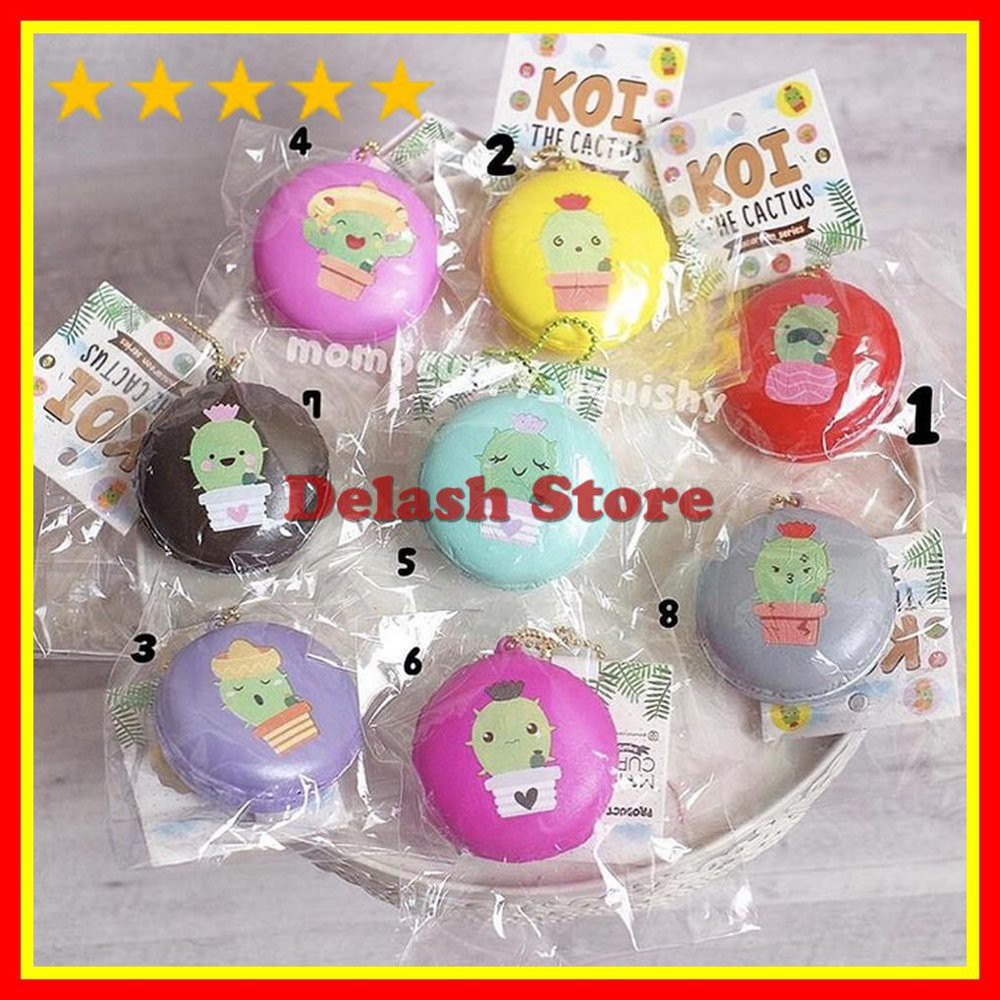 Squishy licensed koi the cactus macaroon by momocuppysquishy Berkualitas
