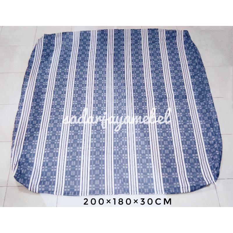 180×200×15cm sarung/urung/kain kasur katun rrt tebal awet kuat adem sudah jadi tinggal di isi kapuk