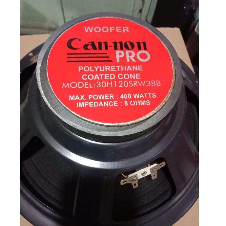 Speaker 12 inch Cannon Pro Woofer Spiker Canon 12" 400W SRW 38 B