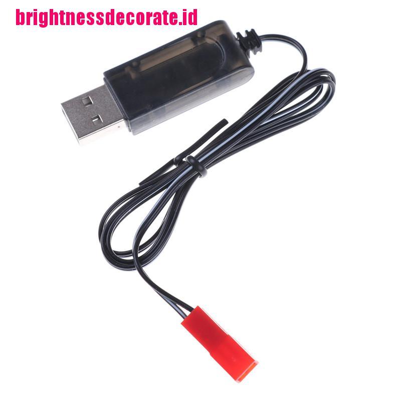 Brightid 1pc Kabel Adapter Charger Usb 3.7v Warna Hitam Untuk Sky Viper Drone Helikopter