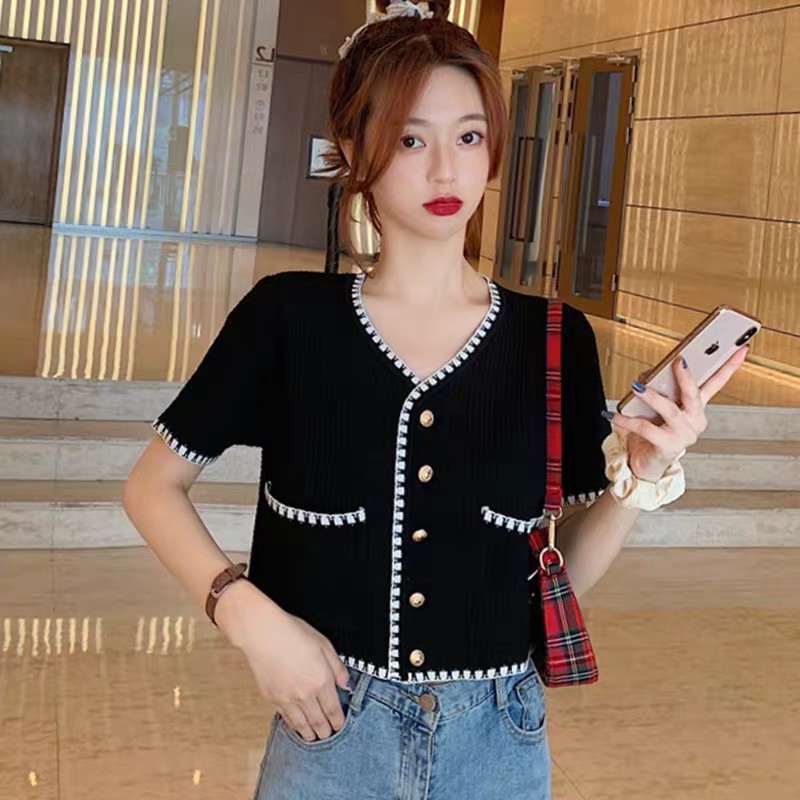 ZAZA_FASHION Baju Atasan Wanita Terbaru 2020 IMPORT Real Pict Blouse Wanita Hits Cameron Pendek-8
