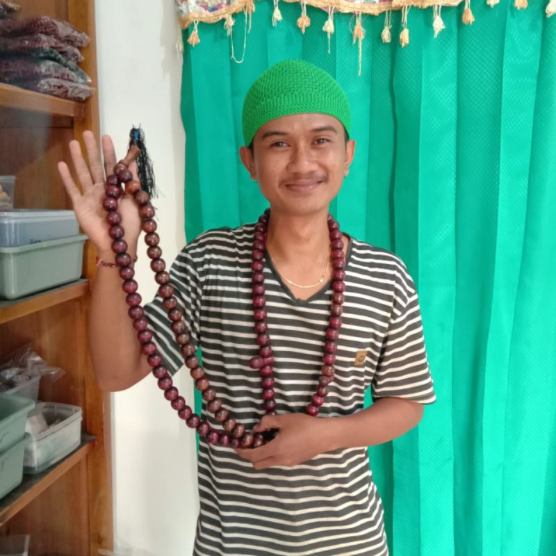 Tasbih Jumbo 20mm Tasbih 99 Tasbih Hiasan Dinding Tasbih Kayu