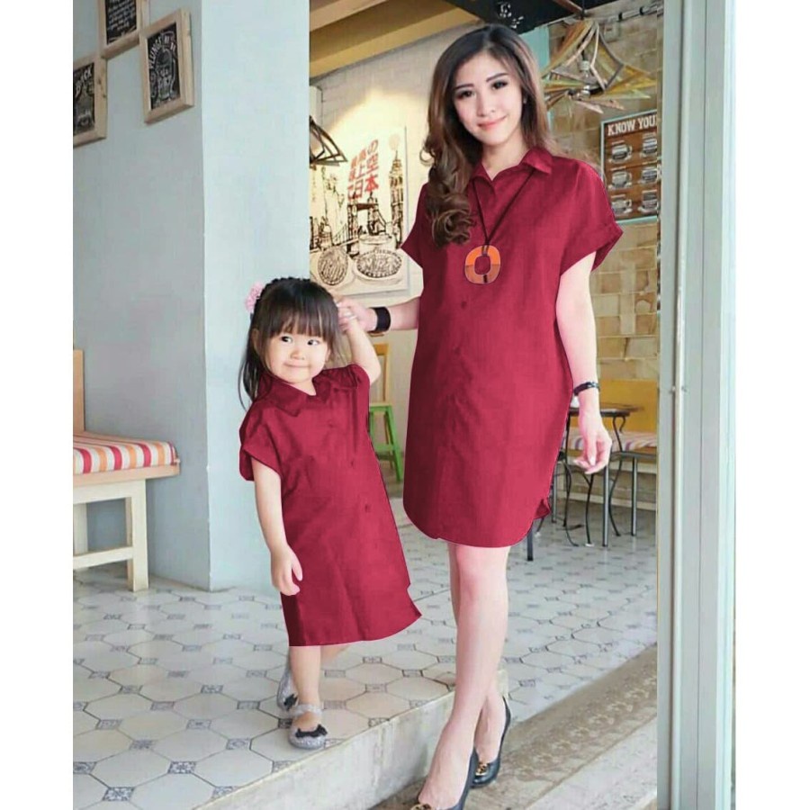 Setelan Baju Couple Lebaran 2022 Set Dress Baju Dress Pesta Santai Setelan Baju Couple Pasangan Ibu 