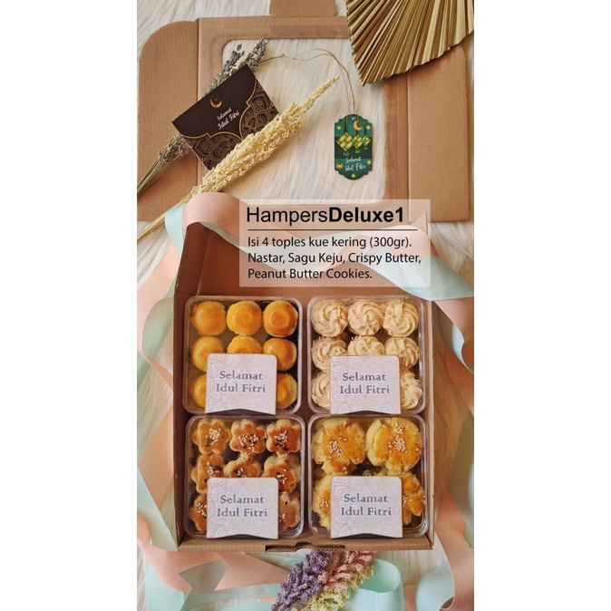 

Parcel Hampers Deluxe Lebaran - Idul Fitri - Ramadan Paket Kue Kering Charityystore