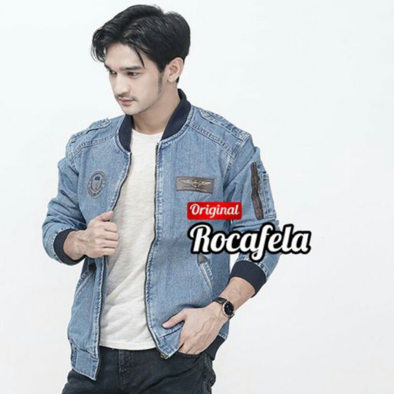 Jaket Jeans Bomber Distro Pria Jaket Jeans Pria Jaket Murah Jaket Pria Kekinian jaket Motor