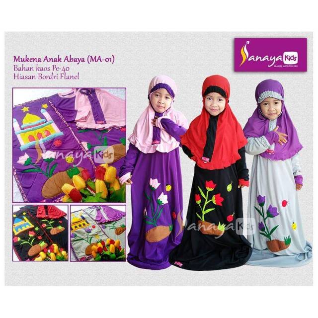 Mukena ABAYA by Sanaya Kids