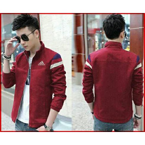 Jaket Adidas Maroon Babyterry