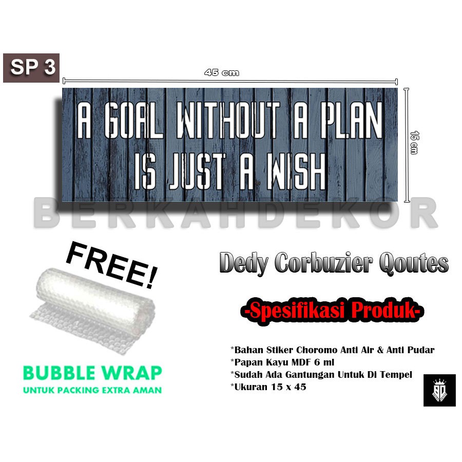 PODCAST SMART PEOPLE 3 Qoutes Deddy Corbuzier / Hiasan Dinding / Dekorasi Dinding / Pajangan Rumah