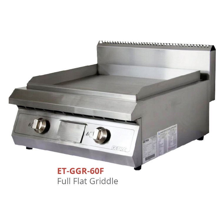 GETRA Full Flat Griddle (Gas) ET-GGR-60F | Pemanggang Datar | Griller