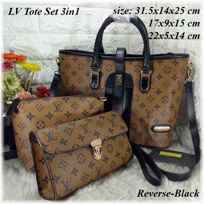 Lv Tote Set 3in1