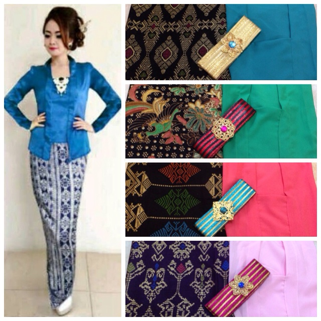 Set kebaya jadi kutubaru polos