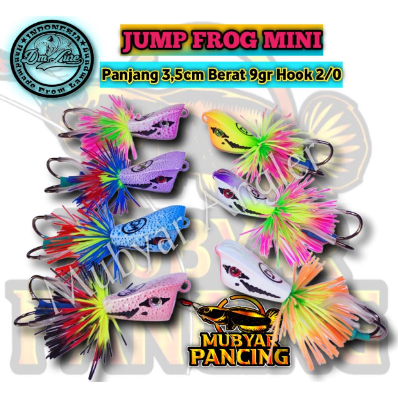 Jump Frog Mini 3,5cm Rattle DM Lure Lampung Umpan Casting Gabus