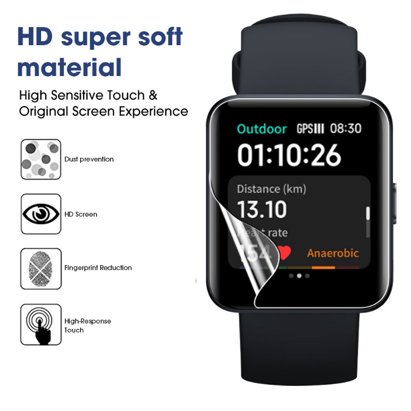 Film Pelindung Layar Hydrogel 9D Curved Untuk Xiaomi Mi Watch 2 Lite / Redmi Watch