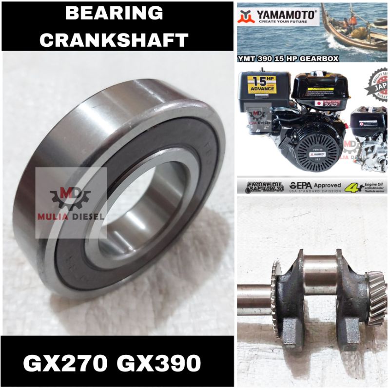 Bearing Crankshaft Lahar Askruk Mesin Penggerak GX 390 GX390 GX270 13 10 HP