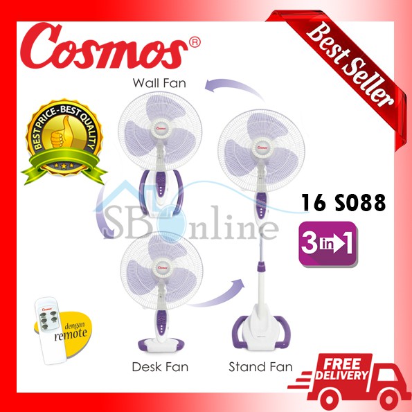 KIPAS ANGIN 3IN1 COSMOS With Remote - 16 S088