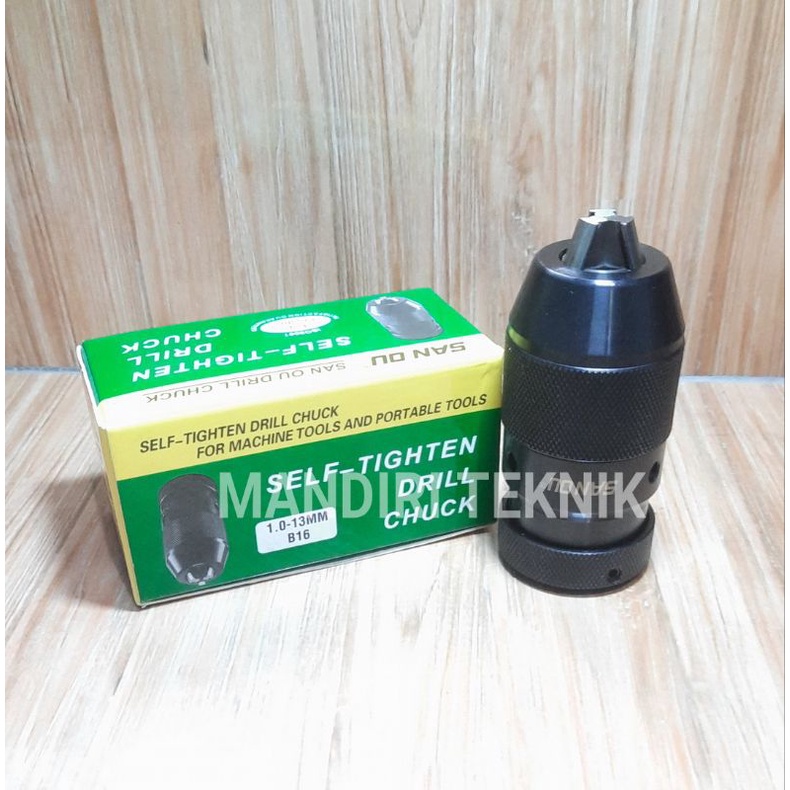 keyless drill chuck / kepala bor keyless 13mm b16