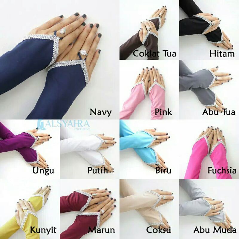 Manset Handsock Cincin Motif Zahrah  Alsyahra Exclusive