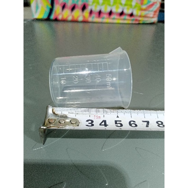 Gelas Takar 50ml model corong atau Gelas Ukur 50ml