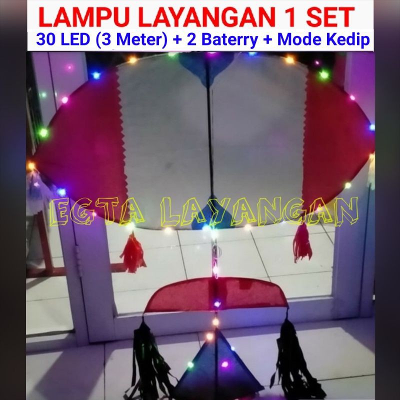 LAMPU LED LAYANGAN LAYANG LAYANG KOANG GAPANG CALUNG 30 LED