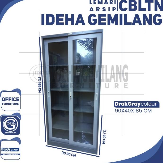 

READY COD Lemari Arsip Pintu Geser Kaca SPECIAL Kode 1432