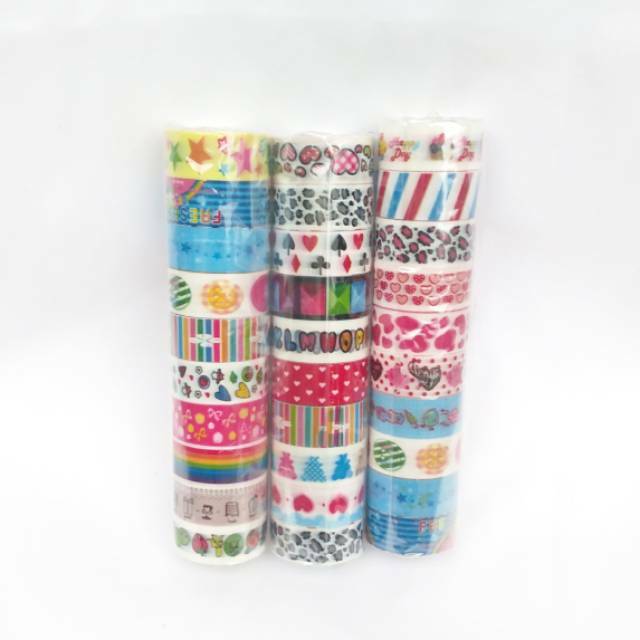 

Selotip Kecil Fancy Lucu Set ( 10 Roll )