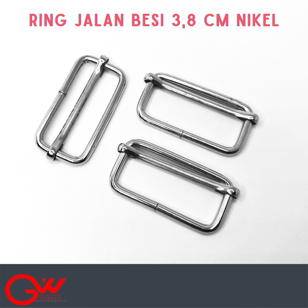 Ring Jalan Besi / Ring Geser / RJ 3,8cm Nickel Eceran