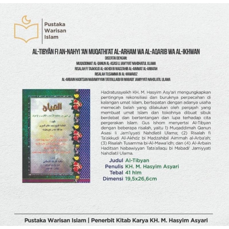 At Tibyan Karya Kh. Hasyim Asy'ari