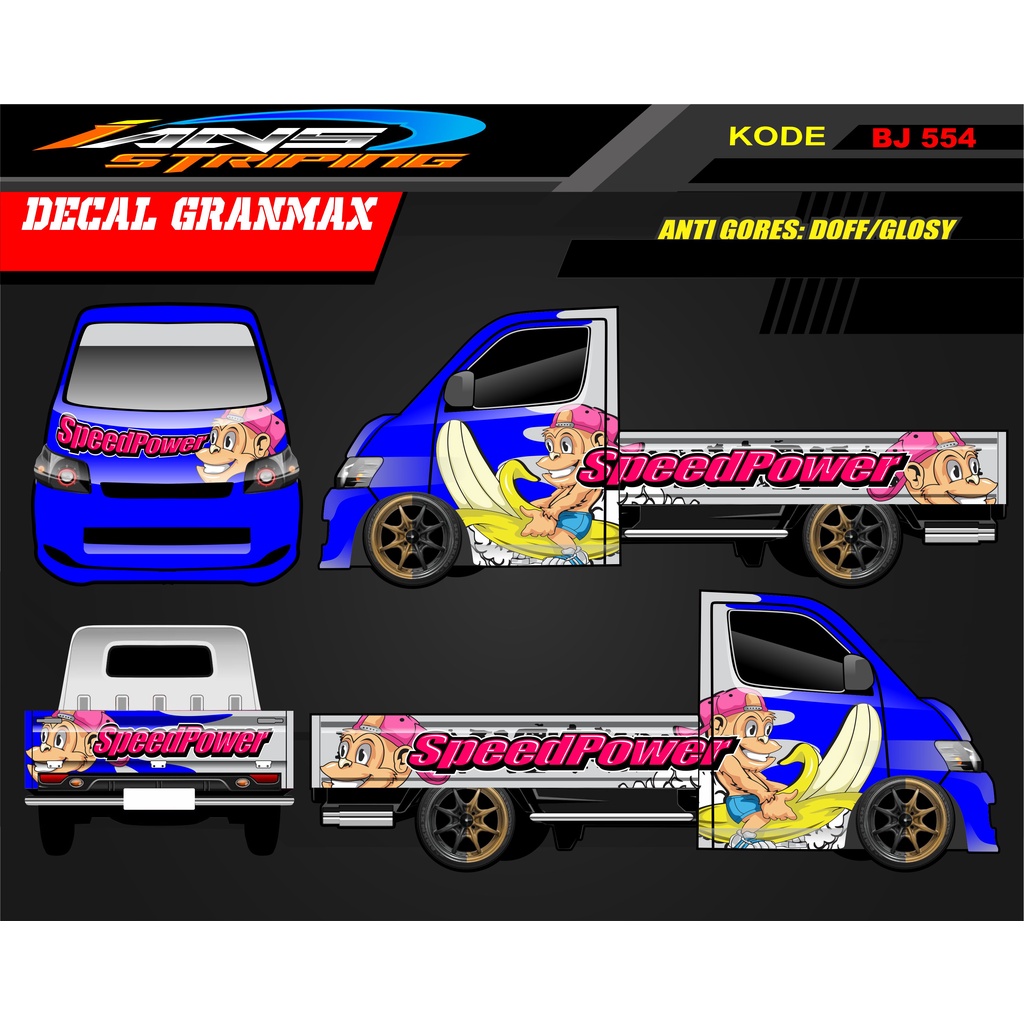 DECAL MOBIL GRANMAX PICK UP / STIKER GRANMAX / DECAL MOBIL PICK UP