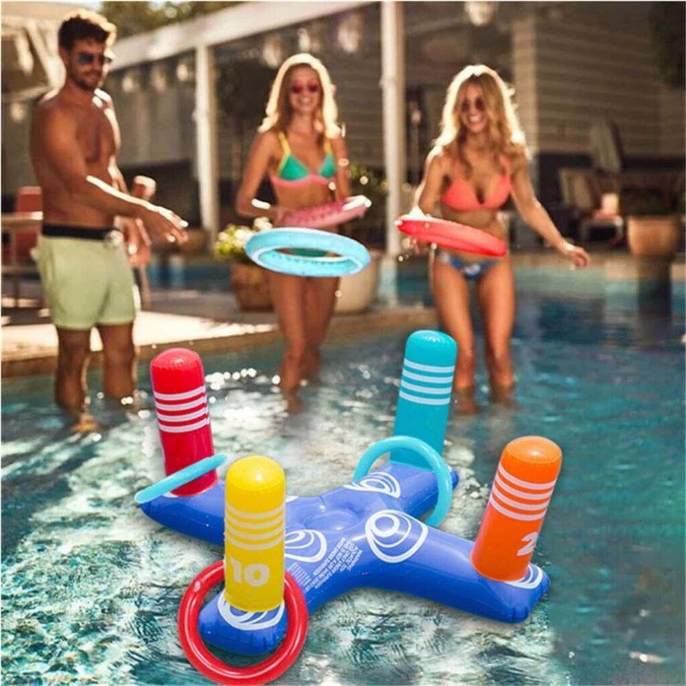 Quinton Kolam Renang Mengapung Cincin Tiup Anak Pesta Properti Pantai Mainan Cincin Mainan Mainan Kasur Angin Inflatable Ring Toys