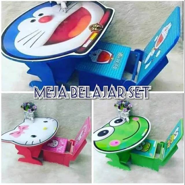  MEJA  BELAJAR  ANAK  KARAKTER  SET  KURSI Shopee Indonesia