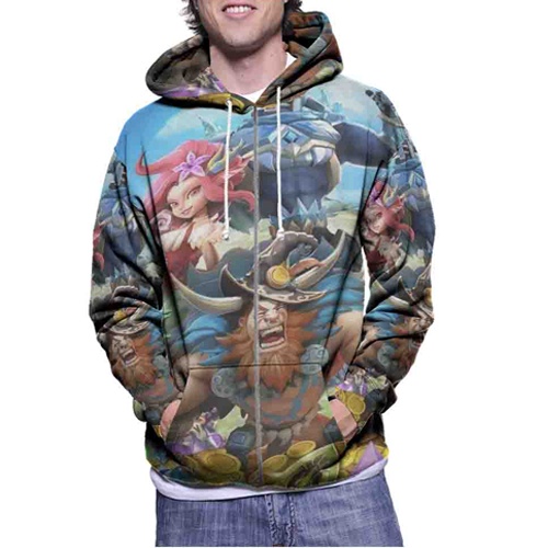 Jaket Hoodie Lords Mobile Hoodie Fullprint Casual Zipper Hoodie Fullprint New Casual Unisex Hoodie R