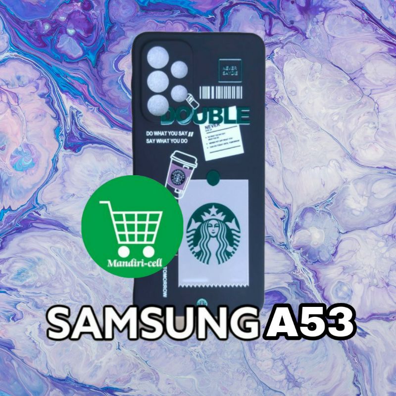 CASE SAMSUNG A53 SQUARE EDGE SOFTCASE STARBUCKS SAMSUNG A53