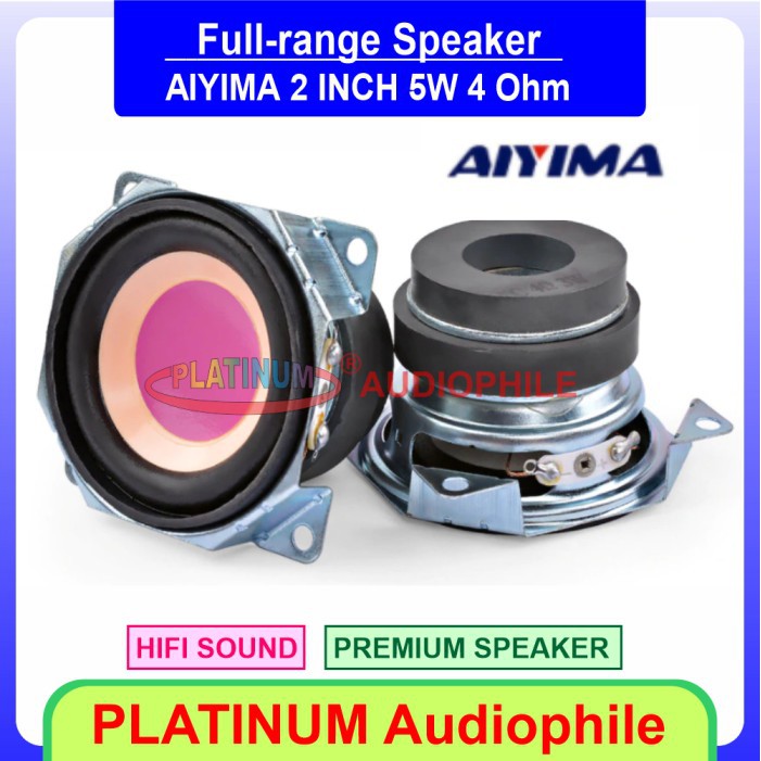 Speaker Full range 2 Inch Hifi speker full range AIYIMA Suara Jernih YC2-3