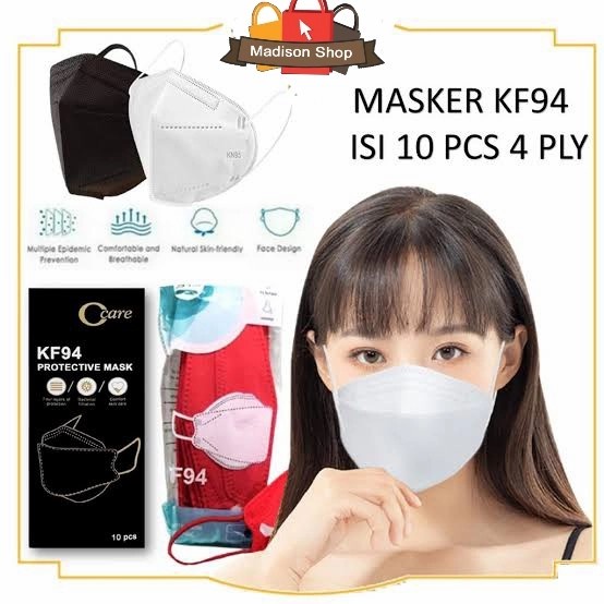 Masker KF94 4 ply Grosir Murah isi 10 Korea Mirip EVO Kemenkes Ori