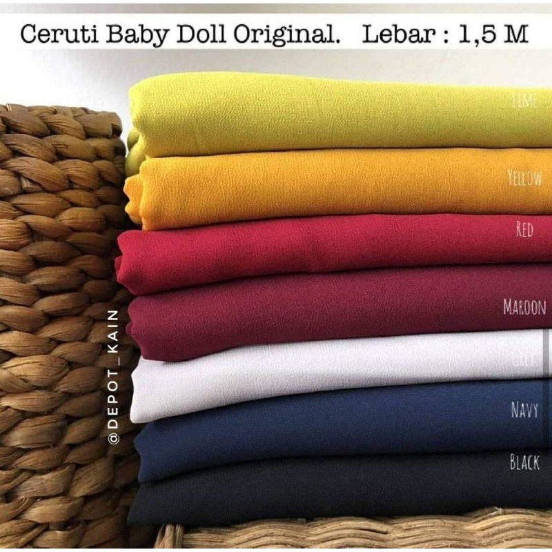 ceruty babydoll sipon sifon kain ceruty kain sifon