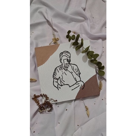 

CANVAS EMBROIDERY CUSTOM (TANPA EASEL STAND KAYU)