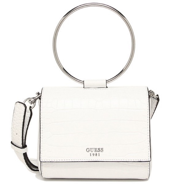 Tas Guess Keaton Mini Crossbody / Guess CR695878 WHI Keaton Mini Flap Keaton