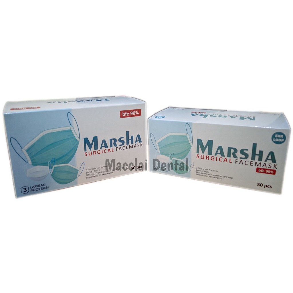 DENTAL MASKER 3PLY MEDIS EARLOOP HEADLOOP HIJAB