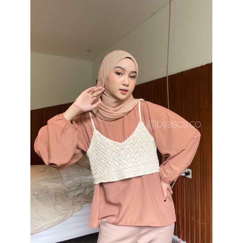 BYASCA | NABILA BLOUSE 2 IN 1 (BLOUSE + VEST)