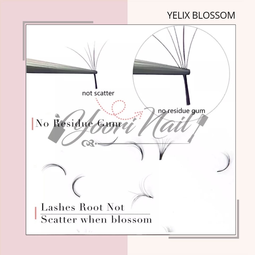 Yelix bloom blossom bulumata volume russian eyelash extension