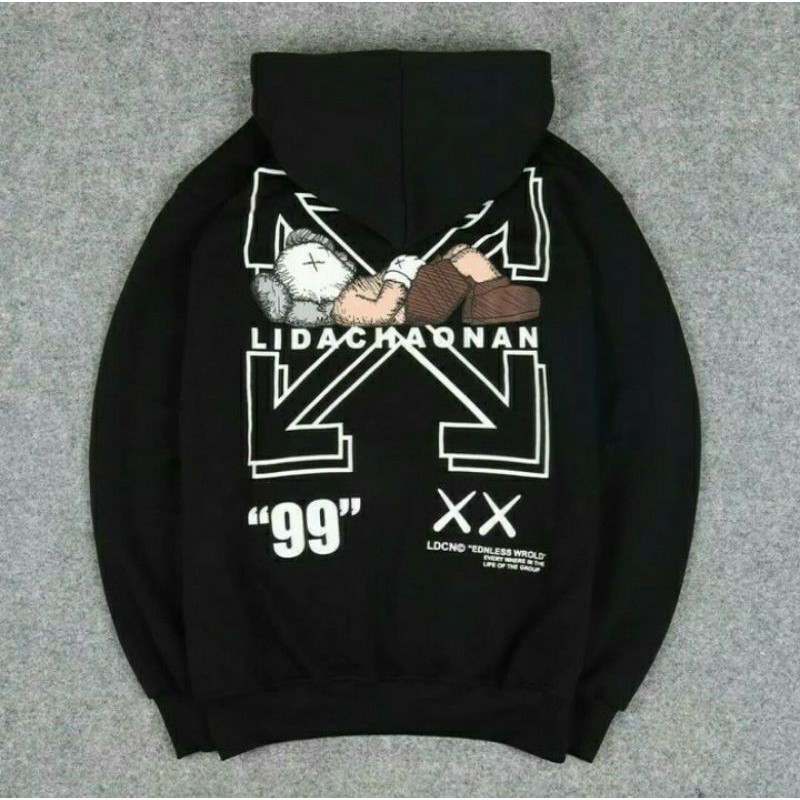 Sweater Hoodie Off White Uniqlo X Kaws Fulltag &amp; Lebel