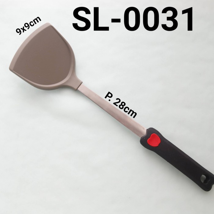 

SL-0031 SUTIL SPATULA SODET SILIKON PEGANGAN SILIKON STAINLESS BERKUALITAS