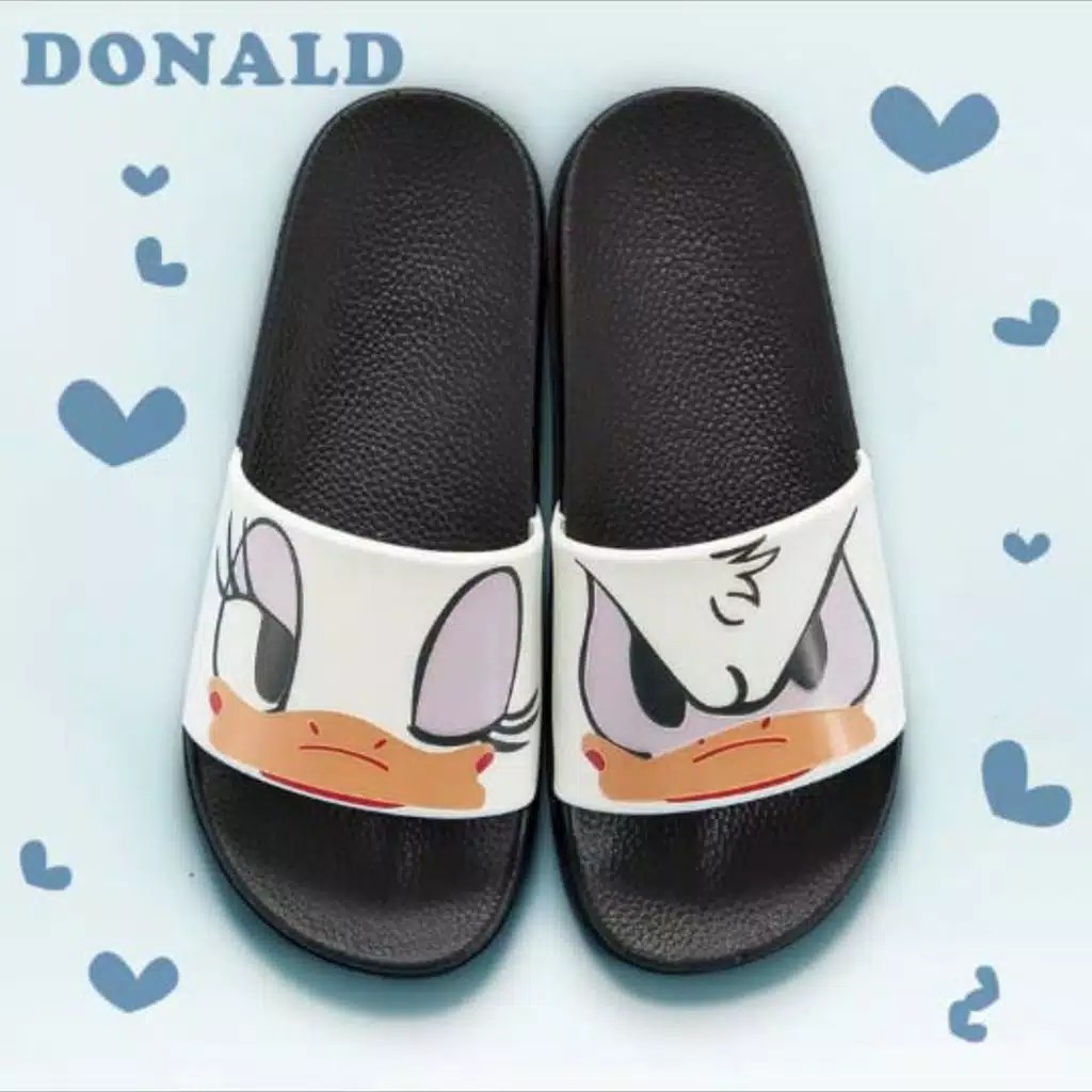 Sandal slipper/ sandal karet/ sandal kokop karakter Donald bebek