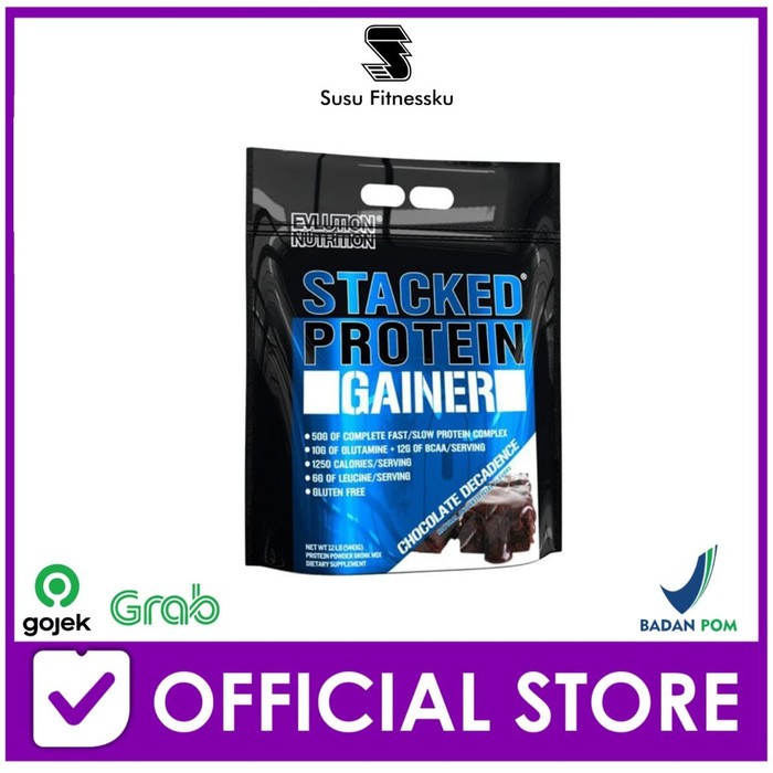 Jual Evl Gainer 12 Lb Evl Stacked Gainer Protein For Serious Mass Gain