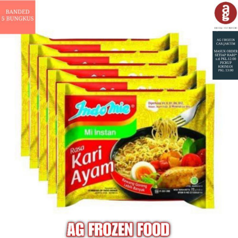 

Indomie Kuah Kari Ayam Banded isi 5 Bungkus