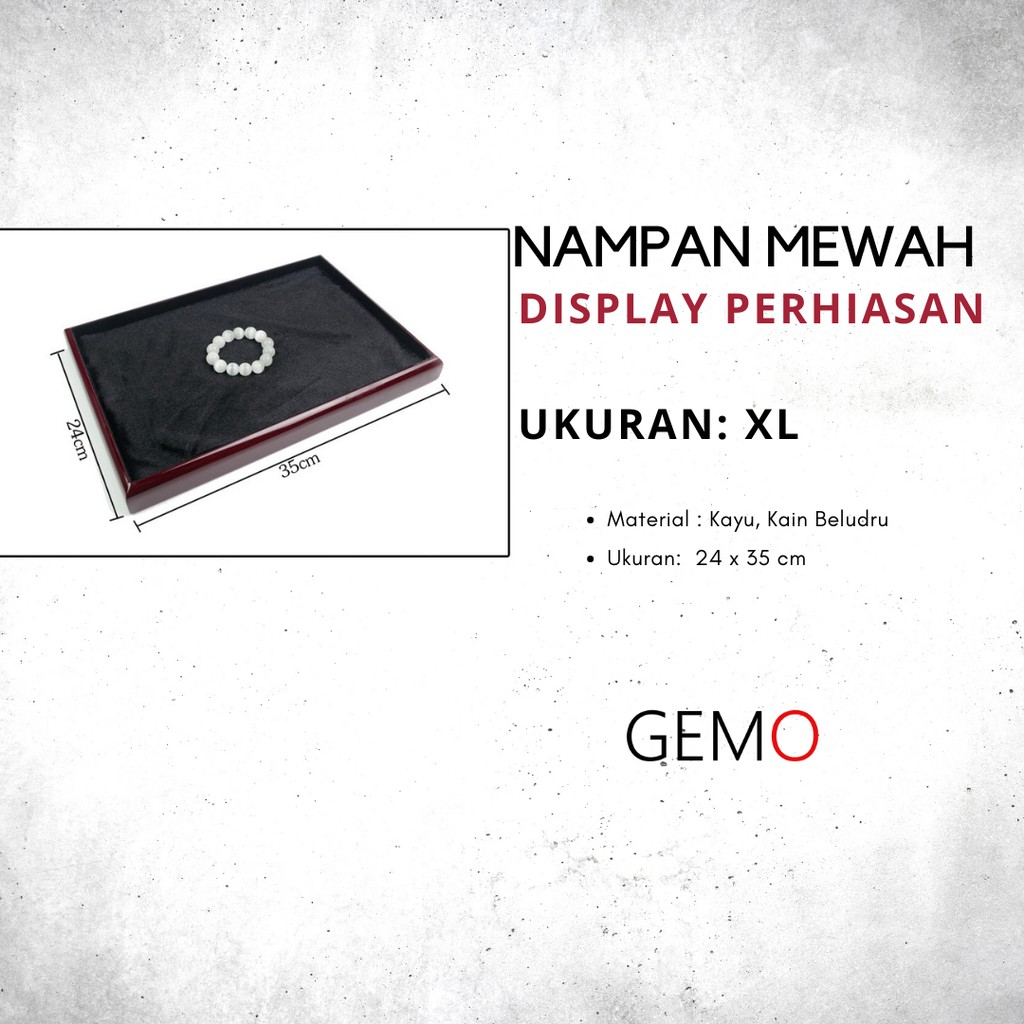 Baki Nampan Tray Mewah Untuk Tempat Perhiasan / Jewelry Cincin Kalung Anting Permata  Murah Unik Lucu