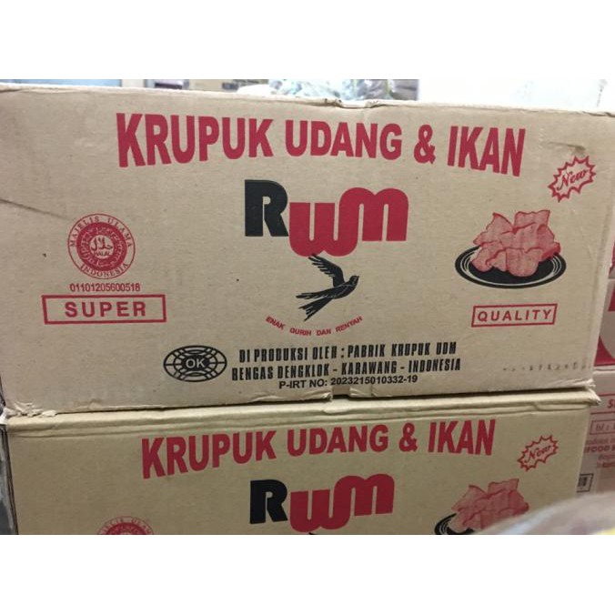 

Kerupuk Udang & Ikan Tipe Mede Kecil Rum / Krupuk Udang kecil RUM 5kg