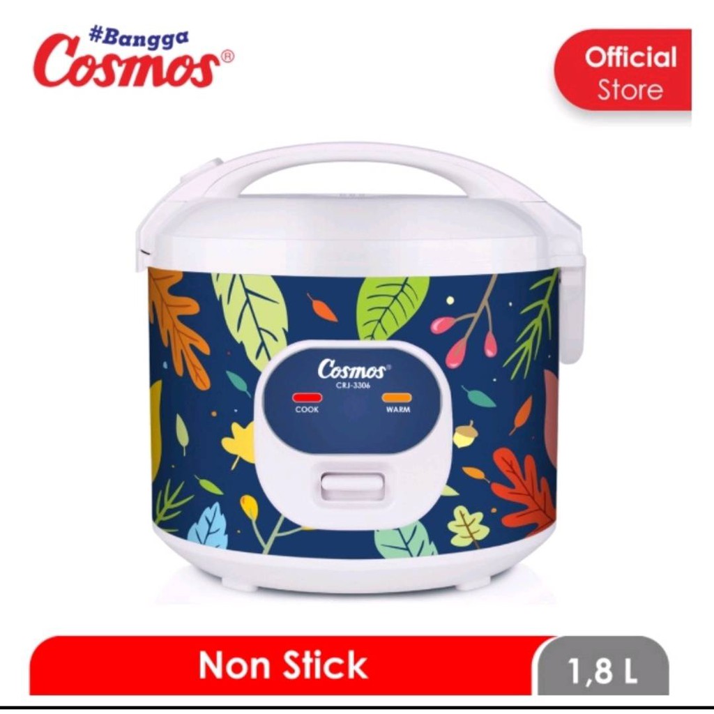 MAGIC COM COSMOS CRJ 3306 / CRJ-3306 / CRJ3306 RICE COOKER 1,8 LITER