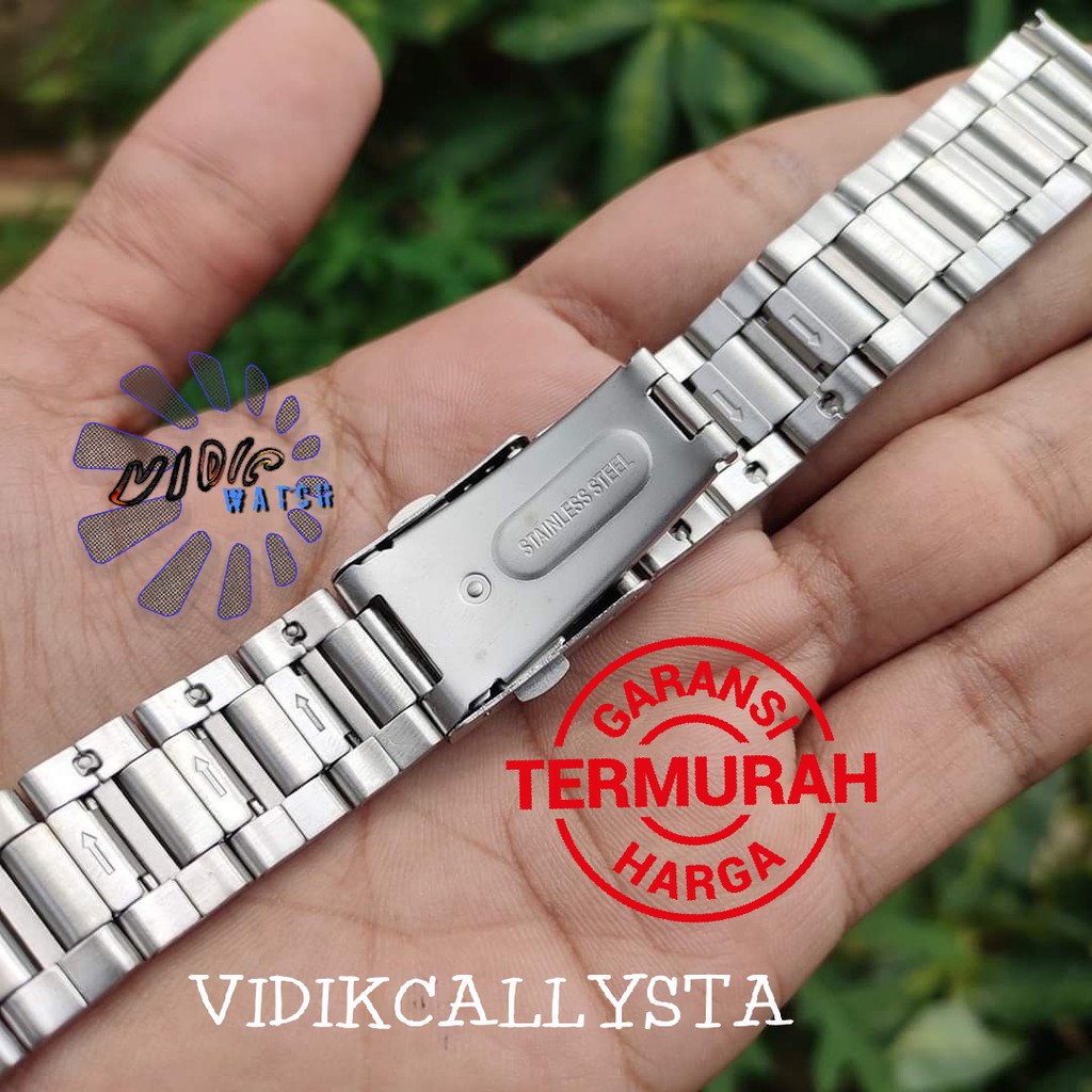 TALI STRAP RANTAI JAM TANGAN STAINLESS STEEL WATCH BAND 20MM 20 MM